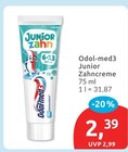 Junior Zahncreme von Odol-med3 im aktuellen budni Prospekt