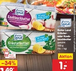 Kräuter- oder Knoblauchbutter Angebote von Gutes Land bei Netto Marken-Discount Kiel für 1,00 €