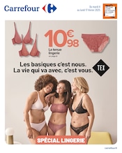 Soutien-Gorge Angebote im Prospekt "Les basiques c'est nous. La vie qui va avec, c'est vous." von Carrefour auf Seite 1