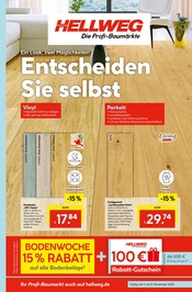 Aktueller Hellweg Prospekt mit Parkett, "Die Profi-Baumärkte", Seite 1