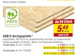 OSB/3-Verlegeplatte 12 mm stark im toom Baumarkt Prospekt OSB/3-Verlegeplatte 12 mm stark im aktuellen toom Baumarkt Prospekt für 5,87 €