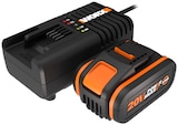 Chargeur + batterie lithium-ion Wa3604j - WORX en promo chez Weldom Chargeur + batterie lithium-ion Wa3604j - WORX dans le catalogue Weldom