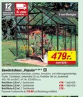 Gewächshaus Popular bei toom Baumarkt im Luckenwalde Prospekt für 479,00 €