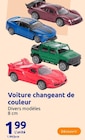 Voiture changeant de couleur en promo chez Action Poitiers à 1,99 €