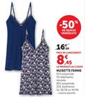 Nuisette femme - U Collection - Hyper U à Lens Nuisette femme - U Collection en promo chez Hyper U Lens à 8,45 €