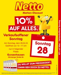 Netto Marken-Discount Prospekt für Gunzenhausen mit 2 Seiten