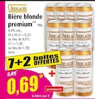 Bière blonde premium à Norma dans Sélestat