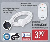 Verlängerungskabel mit Flachstecker Angebote von WORKZONE bei ALDI Nord Bielefeld für 3,99 €