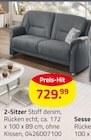 Aktuelle Sofa Angebote bei ROLLER in Osnabrück Aktuelles 2-Sitzer Angebot bei ROLLER in Osnabrück ab 729,99 €