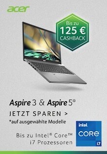 Acer Prospekt "Aspire 3 & Aspire 5 - Jetzt sparen." mit 1 Seite