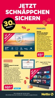 Fernseher im Netto mit dem Scottie Prospekt "Günstig. Besser. Für Dich." mit 33 Seiten (Stralsund)