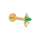 Piercing en or jaune et oxydes de zirconium ronds navette dans le catalogue E.Leclerc