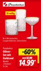 Gläser-Set mit Goldrand Angebote von Pasabahce bei Lidl Remscheid für 14,99 €