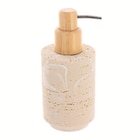 Distributeur à savon effet travertin polyrésine en promo chez Maxi Bazar Massy à 6,39 €