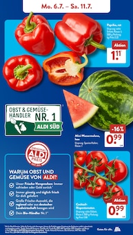 ALDI SÜD Prospekt der aktuellen Woche, gültig von 06.07.2026 bis 11.07.2026 Aktueller ALDI SÜD Prospekt "Gutes für Alle." mit 32 Seiten