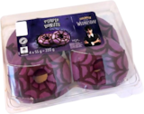 4 donuts violets en promo chez Lidl 4 donuts violets dans le catalogue Lidl