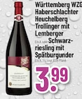 Haberschlachter Heuchelberg Trollinger mit Lemberger im Angebot bei Trinkgut in Pforzheim Haberschlachter Heuchelberg Trollinger mit Lemberger Angebote von Württemberg WZG bei Trinkgut Pforzheim für 3,99 €
