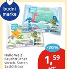 Feuchttücher Angebote von Hallo Welt bei budni Seevetal für 1,59 €