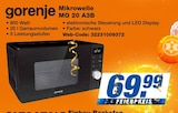 Mikrowelle MO 20 A3B im Angebot bei expert in Tübingen Mikrowelle MO 20 A3B Angebote von gorenje bei expert Tübingen für 69,99 €