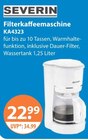 Filterkaffeemaschine KA4323 von Severin im aktuellen V-Markt Prospekt für 22,99 €