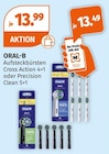 Aufsteckbürsten Cross Action 4+1 von Oral-B im aktuellen Müller Prospekt für 13,49 €