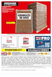 Prix et réduction Granulé Bois dans le prospectus Brico Dépôt en cours Offre Granulé Bois dans le catalogue Brico Dépôt du moment à la page 12