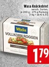 Knäckebrot Vollkorn Roggen im Angebot bei EDEKA in Krefeld Knäckebrot Vollkorn Roggen Angebote von Wasa bei EDEKA Krefeld für 1,79 €