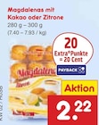Aktuelles Magdalenas mit Kakao oder Zitrone Angebot bei Netto Marken-Discount in Bottrop ab 2,22 €