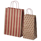 Geschenktüte 2er-Set verschiedene Muster braunrot von VINTERFINT für 2,49 € bei IKEA im Angebot Geschenktüte 2er-Set verschiedene Muster braunrot von VINTERFINT im aktuellen IKEA Prospekt