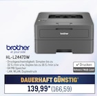 Aktuelles HL-L2447DW Drucker Angebot bei Metro in Dortmund ab 166,59 €