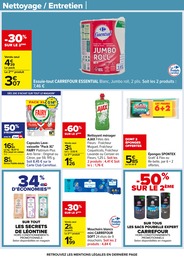 Prix et réduction Essuie-Tout dans le prospectus Carrefour en cours Offre Essuie-Tout dans le catalogue Carrefour du moment à la page 61