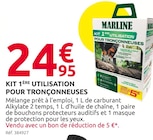 Kit 1ère utilisation pour tronçonneuses - MARLINE en promo chez Mr. Bricolage Aix-en-Provence à 24,95 €