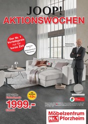 Möbelzentrum Pforzheim Möbel & Einrichtung Prospekt der aktuellen Woche mit 22 Seiten, gültig von 01.04.2026 bis 15.04.2026, in Mühlacker und Umgebung Aktueller Möbelzentrum Pforzheim Möbel & Einrichtung Prospekt in Mühlacker und Umgebung, "JOOP! AKTIONSWOCHEN" mit 22 Seiten, 01.04.2026 - 15.04.2026