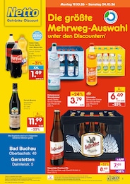 Netto Marken-Discount Prospekt für Betzenweiler mit 2 Seiten Netto Marken-Discount Prospekt "DER ORT, AN DEM DU IMMER AUSGEZEICHNETE PREISE FINDEST." für Betzenweiler, 2 Seiten, 19.10.2026 - 24.10.2026