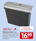 GENIE Aktenvernichter 106 s Angebote bei famila Nordost Flensburg für 16,99 €