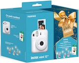 Appareil photo instantané instax mini 12 blanc - FUJIFILM en promo chez Carrefour Saint-Malo à 99,99 €