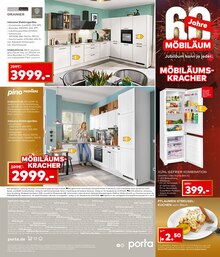 Kühlschrank im porta Möbel Prospekt "TRAUMKÜCHE ZUM 1/2 PREIS" mit 4 Seiten (Neuwied)
