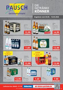 Volvic im Getränkefachmarkt Rausch Prospekt "DIE GETRÄNKEKÖNNER" mit 2 Seiten (Gießen)