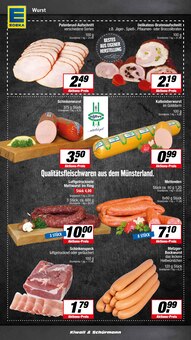 Wurst im EDEKA Prospekt "Aktuelle Angebote" mit 21 Seiten (Recklinghausen)