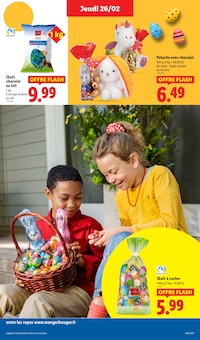 Promotion Peluche Pâques dans le prospectus Lidl, valable du 26/02/2026 au 04/03/2026 Promo Peluche Pâques dans le catalogue Lidl du moment à la page 21