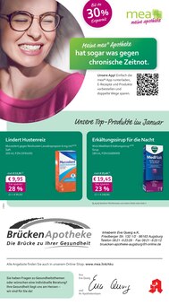 Aktueller mea - meine apotheke Prospekt "Unsere Januar-Angebote" für Augsburg Aktueller mea - meine apotheke Prospekt für Augsburg mit Seiten