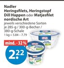 Hering im V-Markt Prospekt Heringsfilets von Nadler im aktuellen V-Markt Prospekt für 2,22 €