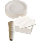 SUR TOUTE LA VAISSELLE À JETER BLANCHE : ASSIETTES, SERVIETTES ET GOBELETS - CARREFOUR HOME en promo chez Carrefour Créteil