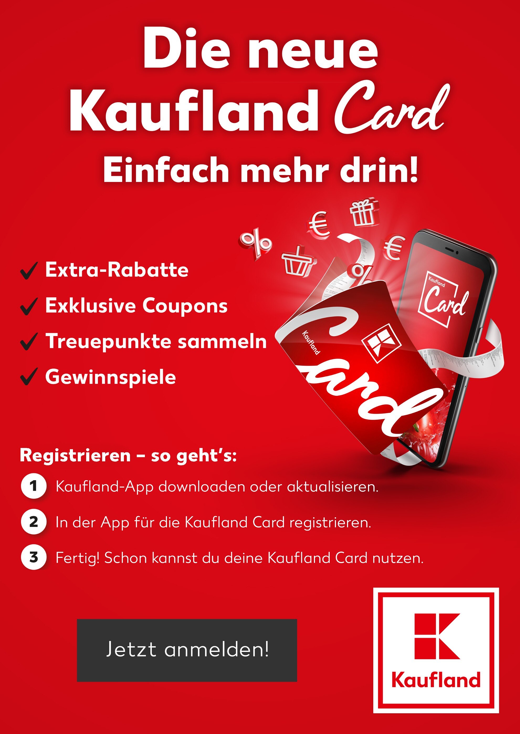 Kaufland Prospekt für Eicklingen mit 1 Seite Kaufland Prospekt für Eicklingen: "Die neue Kaufland Card", 1 Seite, 28.10.2021 - 28.11.2021