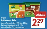 Delikatess Brühe im ALDI SÜD Prospekt Delikatess Brühe von Knorr im aktuellen ALDI SÜD Prospekt für 2,29 €