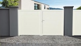 Portail PVC "Bora" - L. 3,0 m x H. 1,60 m en promo chez Brico Dépôt Argenteuil à 379,00 €