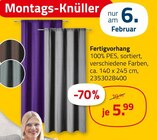 ROLLER - Fertigvorhang Angebot im Prospekt Fertigvorhang bei ROLLER im Prospekt "" für 5,99 €