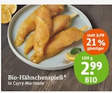 Bio-Hähnchenspieß im Angebot bei tegut in Schweinfurt Bio-Hähnchenspieß Angebote bei tegut Schweinfurt für 2,99 €