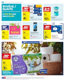Prix et réduction Listerine dans le prospectus Carrefour Market en cours Offre Listerine dans le catalogue Carrefour Market du moment à la page 56