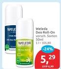 Deo Roll-On im budni Prospekt Deo Roll-On von Weleda im aktuellen budni Prospekt für 5,29 €